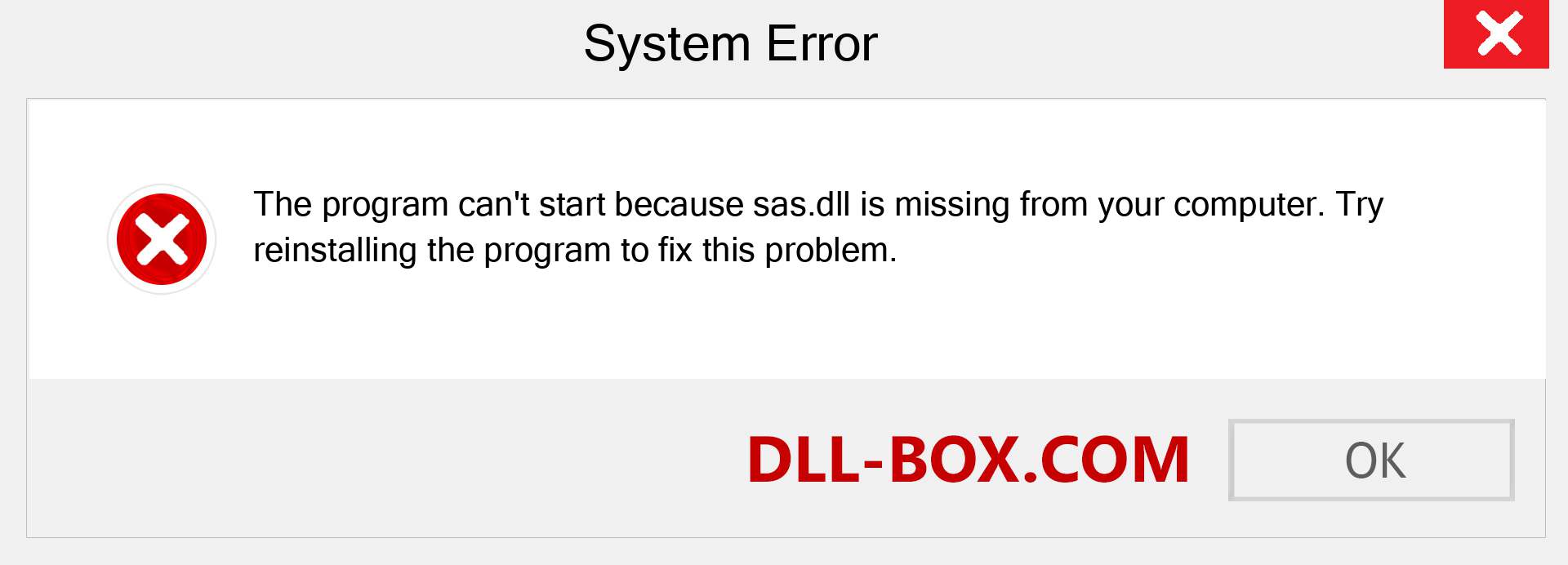  sas.dll file is missing?. Download for Windows 7, 8, 10 - Fix  sas dll Missing Error on Windows, photos, images
